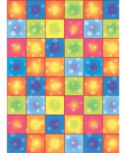 40' Disco Boogie Squares Room Roll