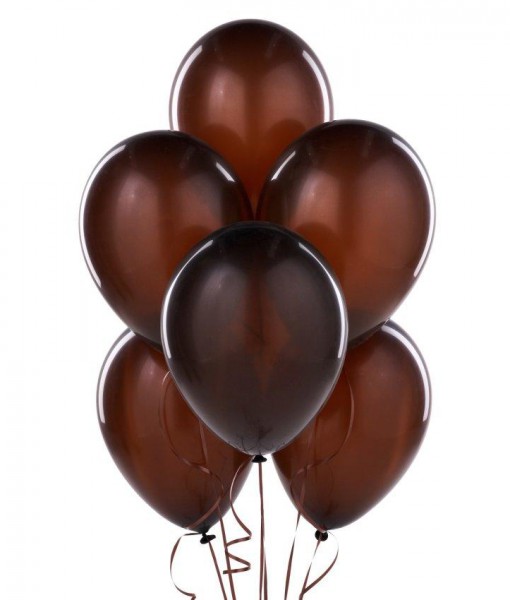 Brown 11 Latex Balloons (6 count)