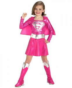 Pink Supergirl Toddler/Child Costume