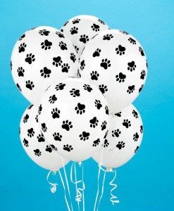 Paw Print Balloons (6 count)