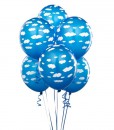 Mid Blue with Clouds 11 Matte Balloons (6 count)
