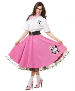 Complete 50's Poodle Outfit Adult Pink