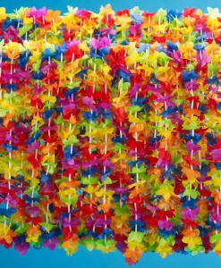 Silk 'N Petals Rainbow Floral Leis (50 count)