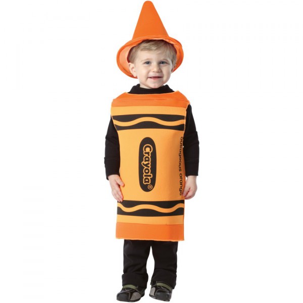 Crayola Outrageous Orange Crayon Toddler Costume - Halloween Costume ...