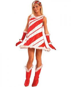 Miss Candy Cane Adult Costume