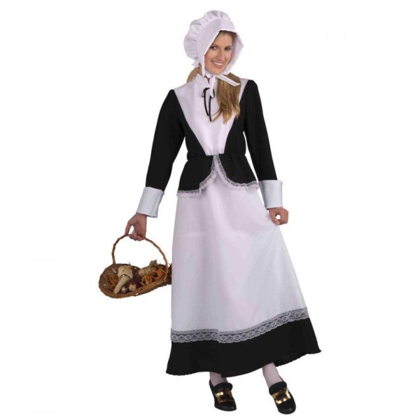 Pilgrim Lady Adult Costume - Halloween Costume Ideas 2023