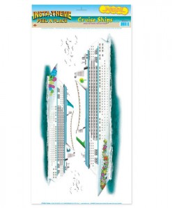 Cruise Ships Peel 'N Place Wall Decorations