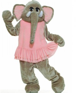 Elephant Plush Economy Mascot Adult Costume