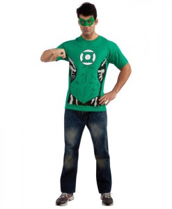 Green Lantern (Male) T-Shirt Adult Costume Kit