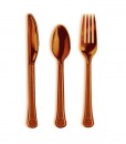 Chocolate Brown Forks  Knives Spoons (8 each)