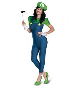 Super Mario Brothers - Deluxe Female Luigi Costume