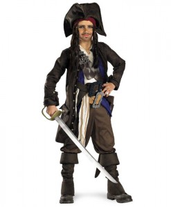 Pirates of the Caribbean - Captain Jack Sparrow Prestige Pre-Teen Costume