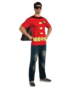 Robin (Male) T-Shirt Adult Costume Kit