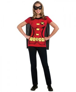 Robin (Female) T-Shirt Adult Costume Kit