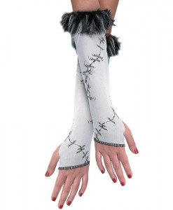 Stitched (White) Child Glovettes