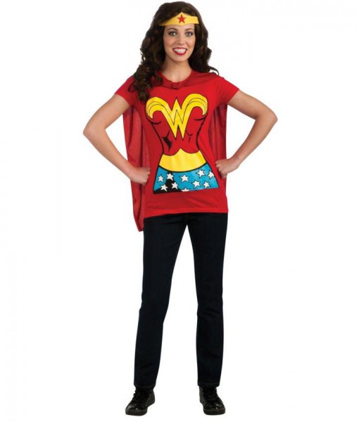 Wonder Woman T-Shirt Adult Costume Kit