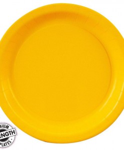 School Bus Yellow (Yellow) Dessert Plates (24 count)