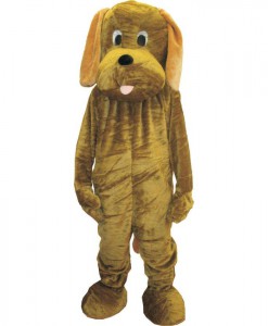 Adult Puppy Mascot Costume Set