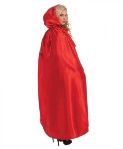 Fancy Masquerade Red Adult Cape