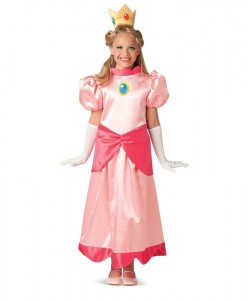 Super Mario Deluxe Princess Peach Child Costume