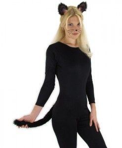 Black Cat Ears and Tail