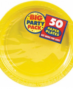 Yellow Sunshine Big Party Pack - Dessert Plates (50 count)