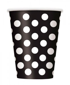 Black and White Dots Cups (8)
