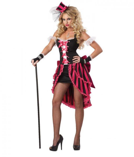 Parisian Showgirl Dress Plus Size Costume - Halloween Costume 