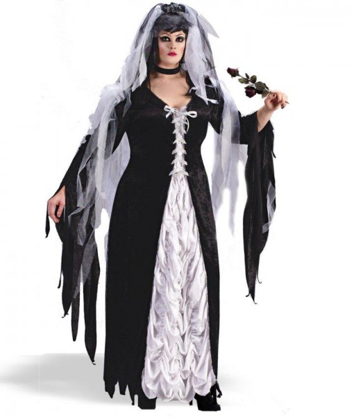Coffin Bride Adult Plus Costume