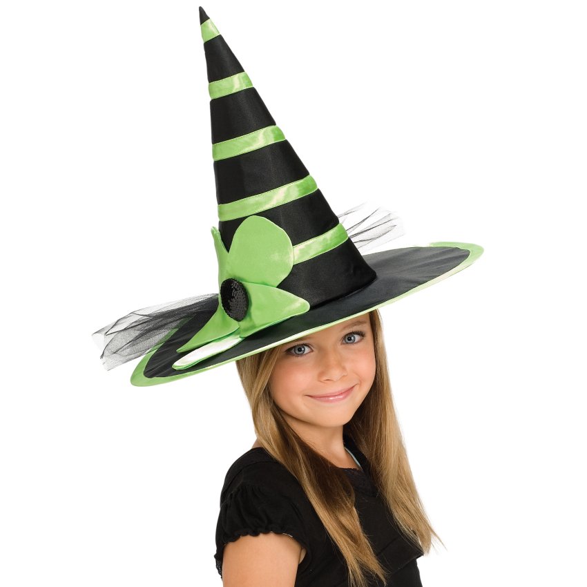 Child Green Witch Hat - Halloween Costume Ideas 2023