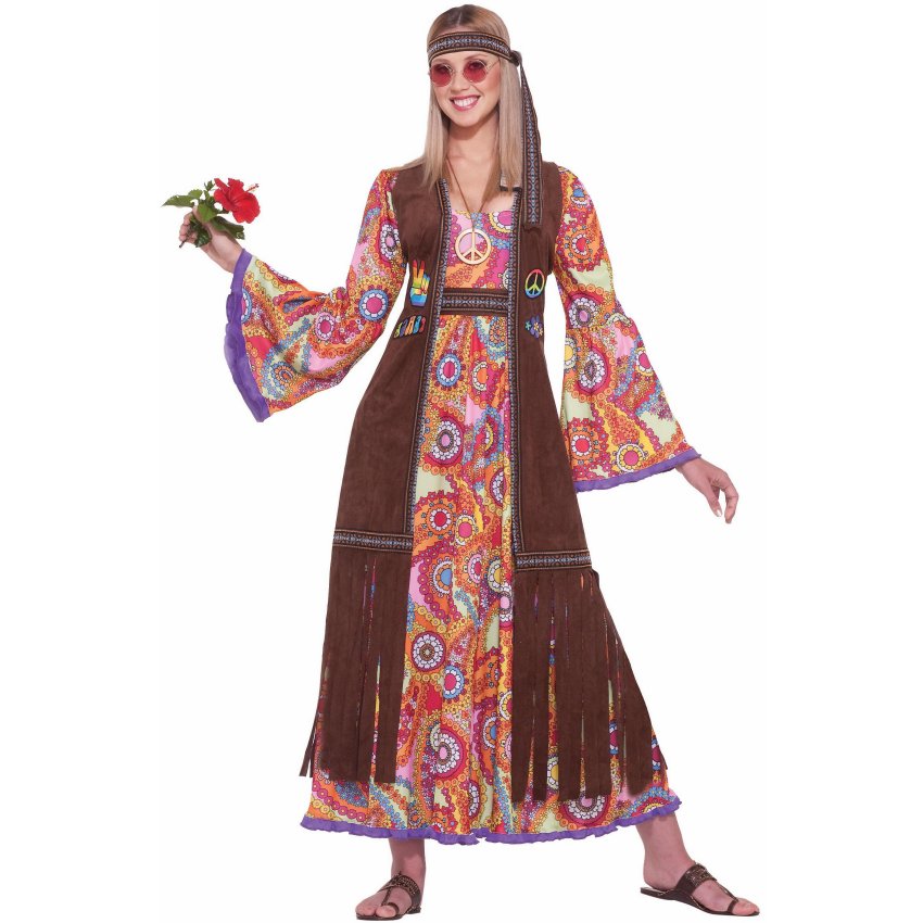 Hippie Love Child Adult Costume - Halloween Costume Ideas 2023