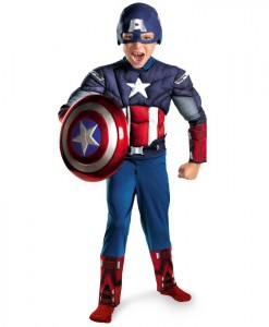 The Avengers Captain America Classic Muscle Chest Child Costume
