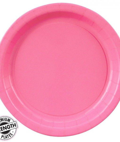 Candy Pink (Hot Pink) Dinner Plates (24 count)