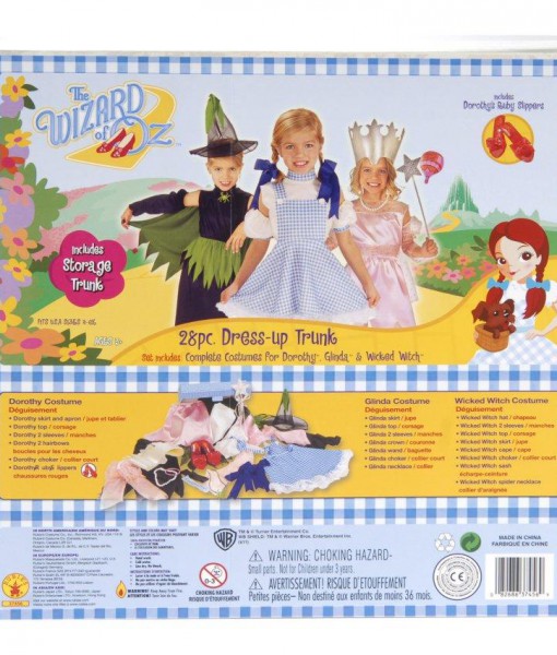The Wizard of Oz Dress Up Trunk Child Costume Kits
