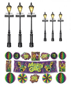 Mardi Gras Decor Street Lights Props Wall Add-Ons