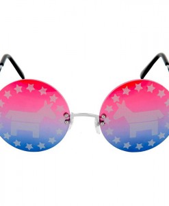 Democratic Rimless Sunglasses