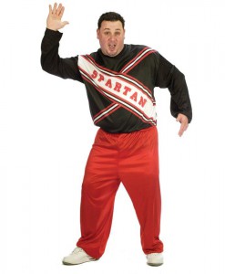 SNL Spartan Cheerleader Male Adult Plus Costume