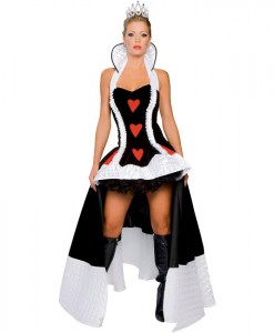 Deluxe Enchanting Queen of Hearts Adult Costume