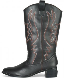 Western Cowboy (Black) Male Adult Boots
