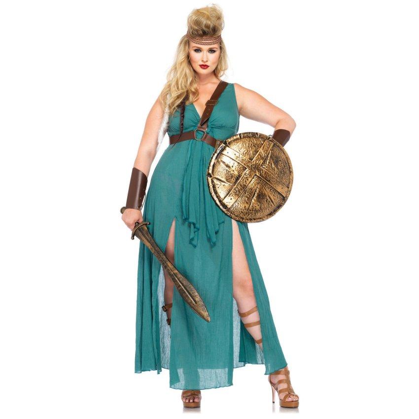 Medieval Warrior Maiden Adult Plus Size Costume - Halloween Costume Ideas 2...