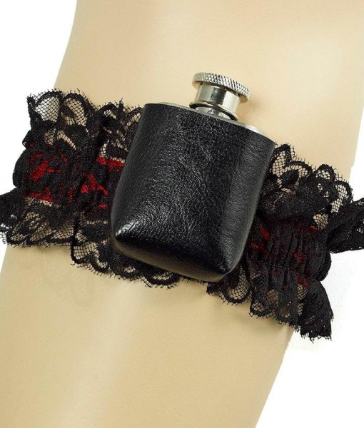 Roaring 20's Deluxe Gangster Adult Garter and Flask