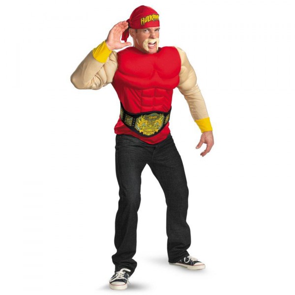 TNA Impact Wrestling Hulk Hogan Muscle Adult Costume - Halloween ...