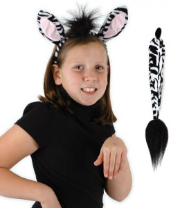Zebra Ears and Tail Kit