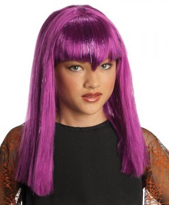 Glitter Vamp Purple Child Wig
