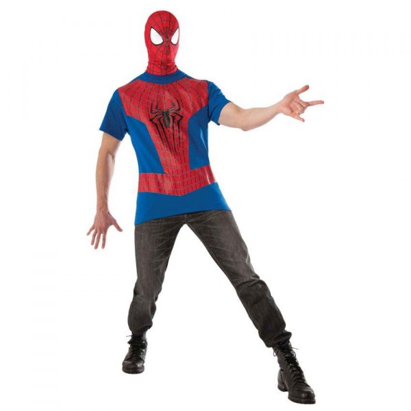 Adult The Amazing Spider-Man Movie T-Shirt & Web-Slinger Costume Kit 