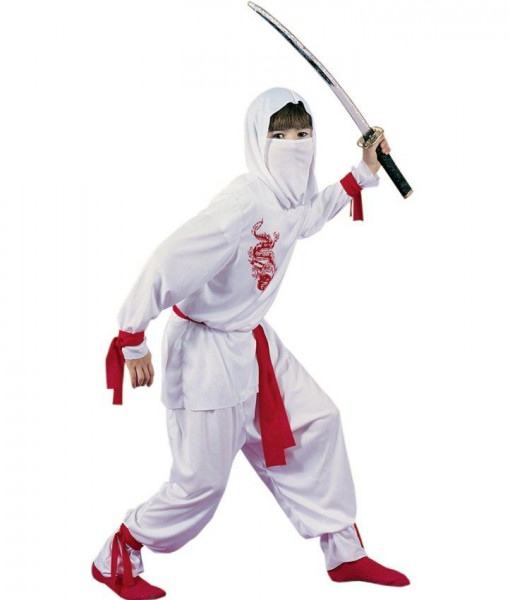 White Ninja Deluxe Child Costume