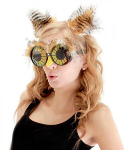 Owl Ears And Glasses Adult Accessory Kit
