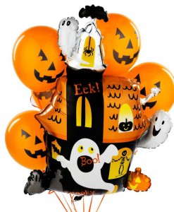 Halloween Haunted House Balloon Bouquet