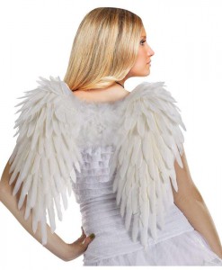 Adult (White) Feather Angel Wings