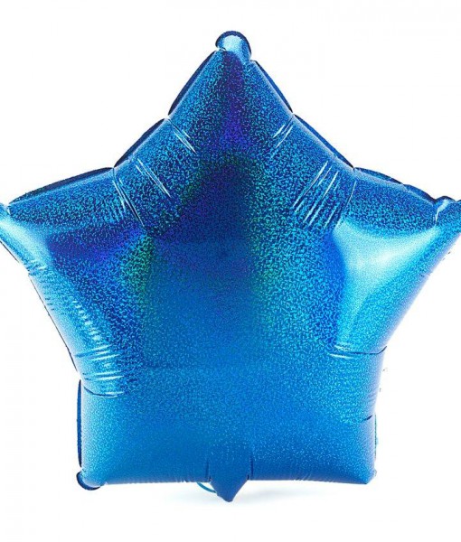 Blue Prismatic Star 18 Foil Balloon